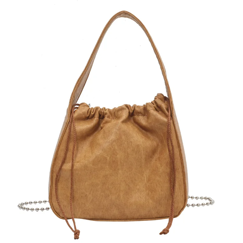 

2021 Fashion Simple Chain Design Leather Crossbody Bags for Women HandbagS and Purses Vintage Shoulder Messenger Bags