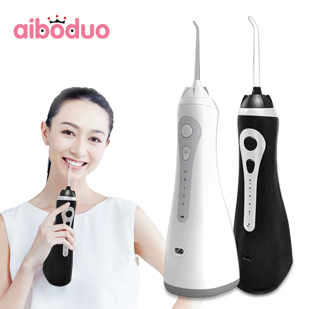 

Portable Dental Water Jet Oral Irrigator Usb Rechargeable Water Flosser 300ML Dental Irrigator Water Thread for Teeth IPX6 Home