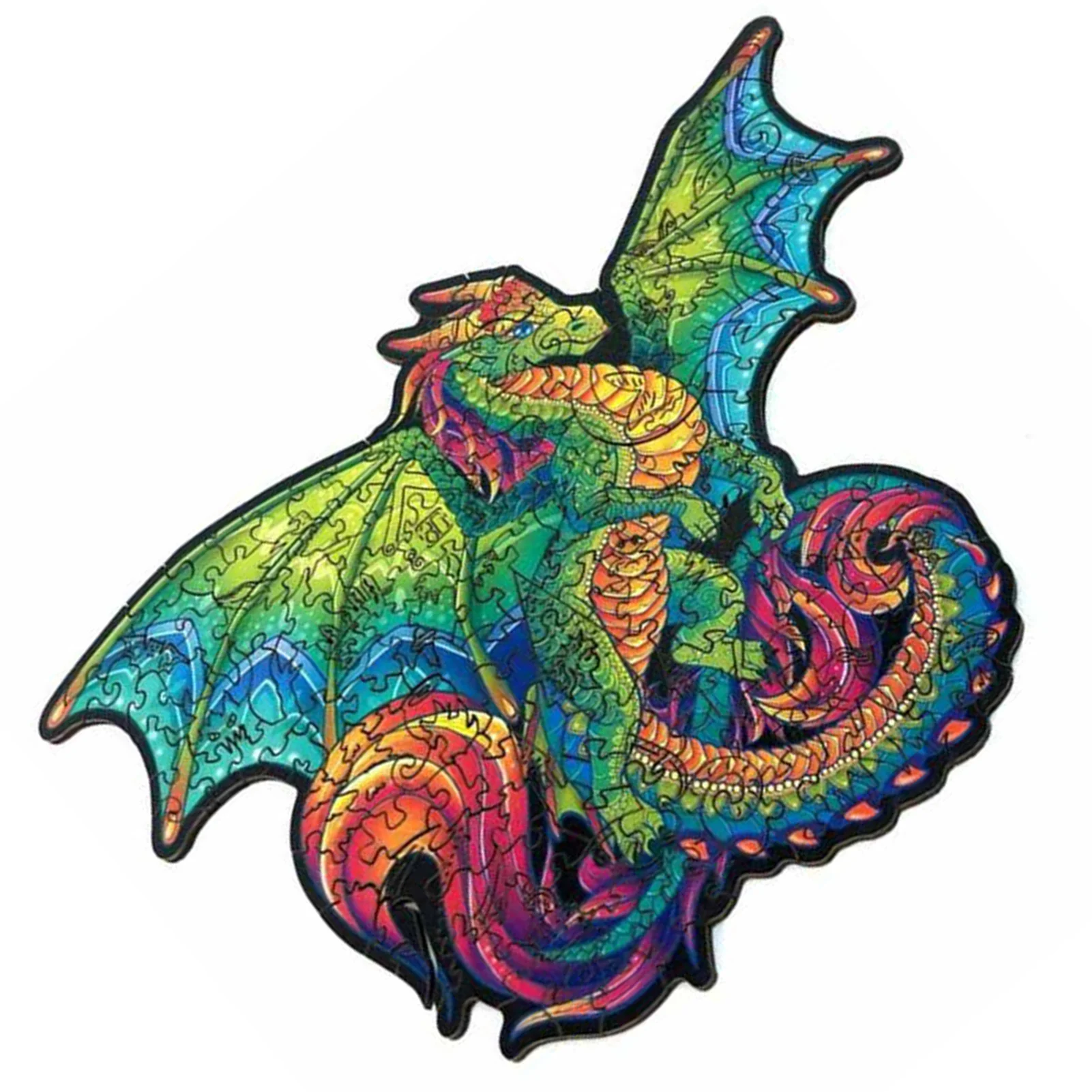 

Unique Wooden Jigsaw Puzzle Mysterious Animal Puzzle Suit For Adult DIY Montessori Interactive Game Crafts Toy Gift For Children