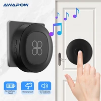 awapow smart wireless doorbell self powered advanced waterproof door bell button 150m remote receiver family welcome doorbell