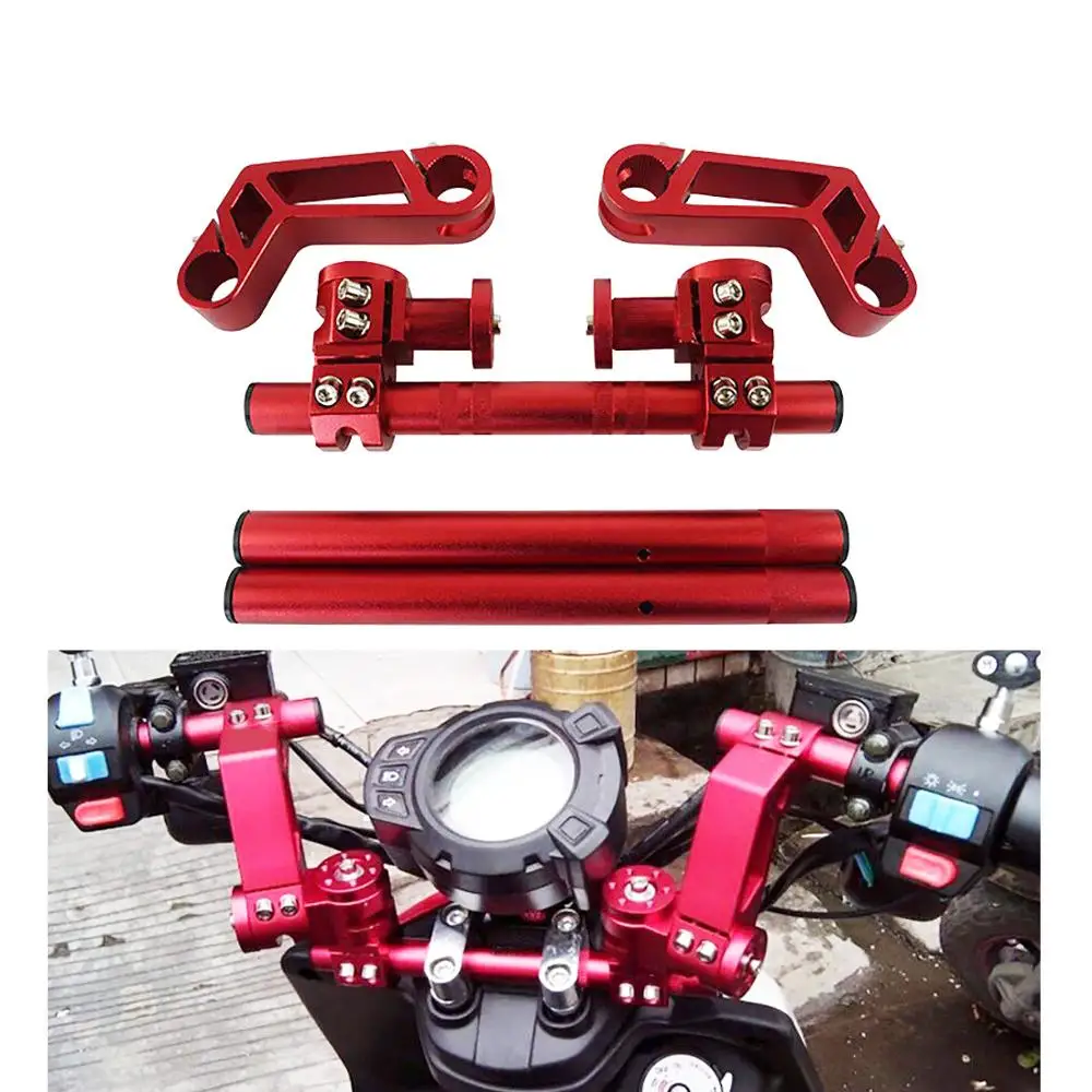 

Motorcycle CNC Adjustable Steering Handlebar 7/8" 22mm Removable Handle Bar System 125cc Pit Bike Dirt Bike Motobike Scooter