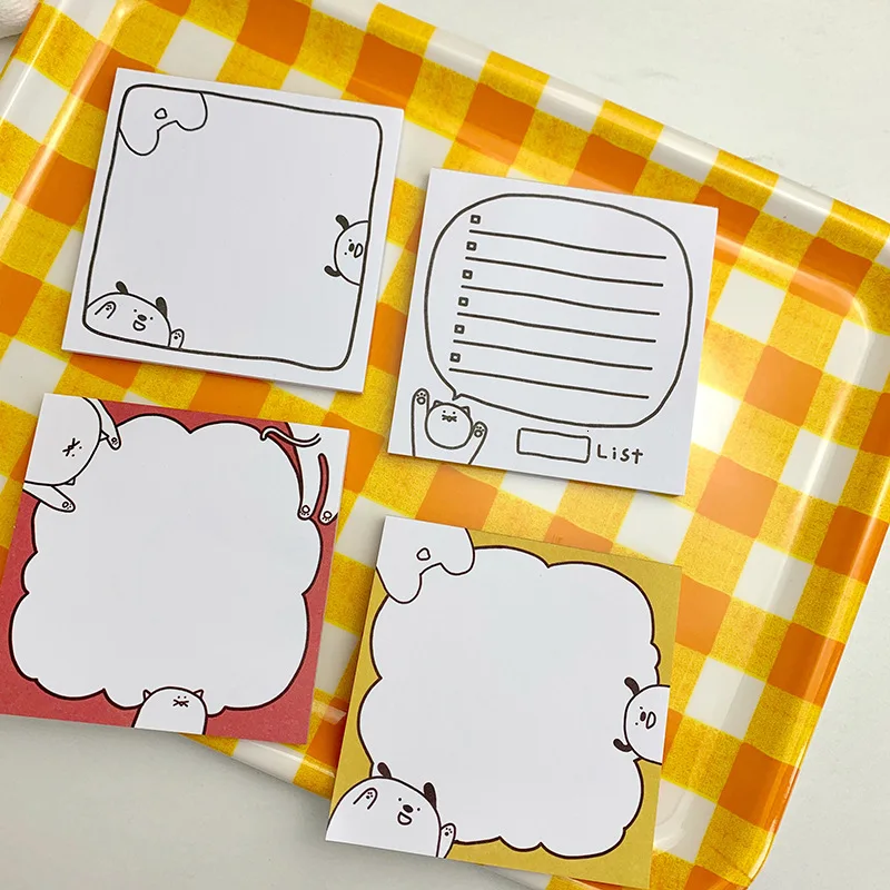 Блокнот SIXONE для записей с милым мультяшным щенком кошкой 50 листов| |