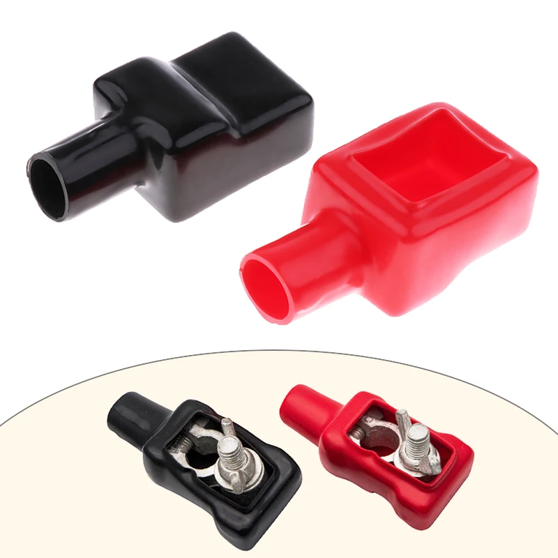 

2 шт., защитная крышка для зажима автомобильного аккумулятора