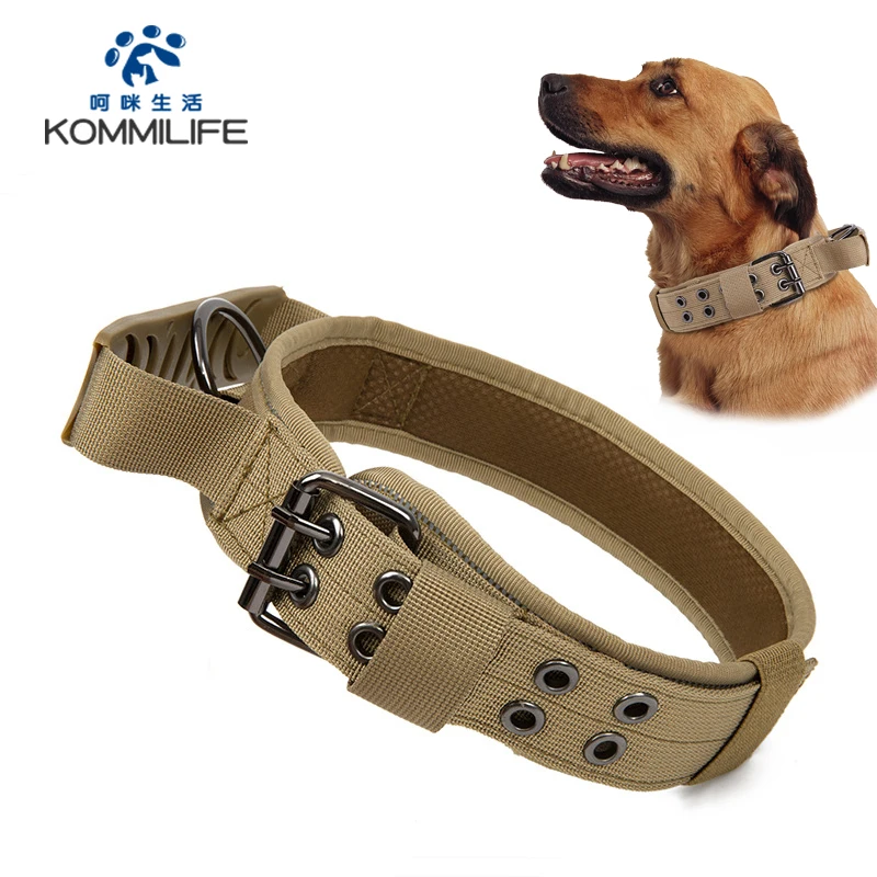 

Adjustable Military Tactical Dog Collar Personalized Pet Collar For Medium Large Dogs Explosion-Proof Dog Collar Accessories