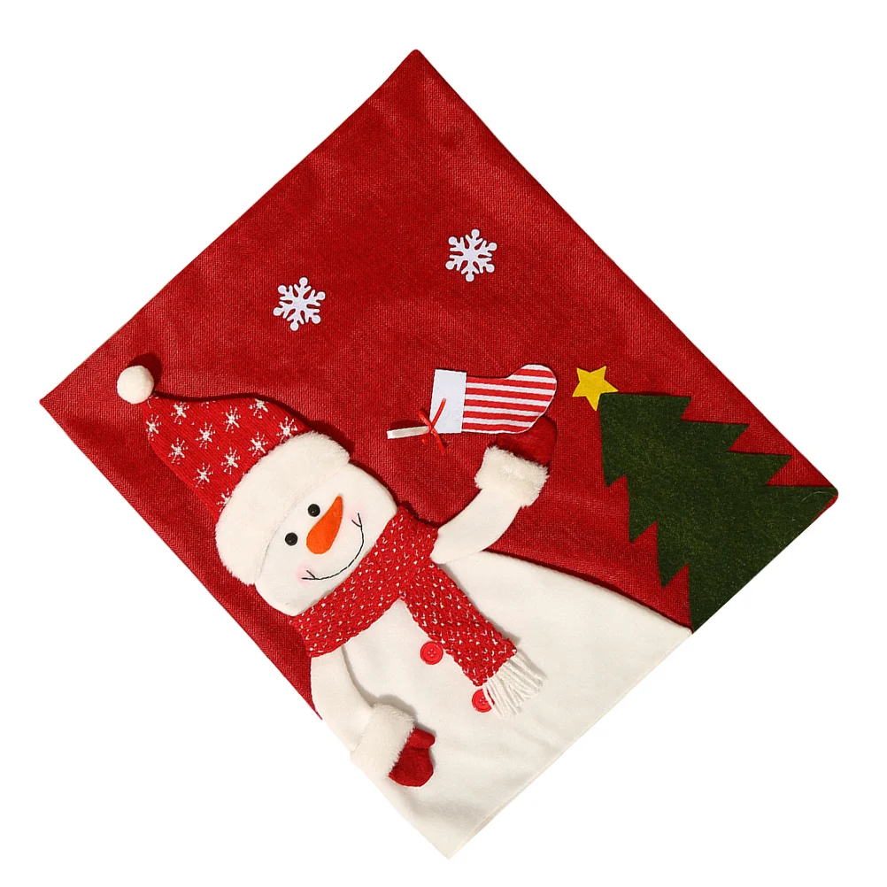 

1Pc Cartoon Christmas Slipcover Christmas Chair Covers Christmas Party Supplies