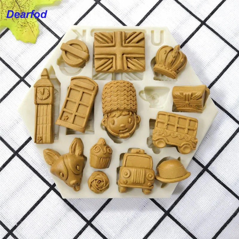 DBS100 силиконовая форма для торта в виде короны собаки сахарной мастики шоколада