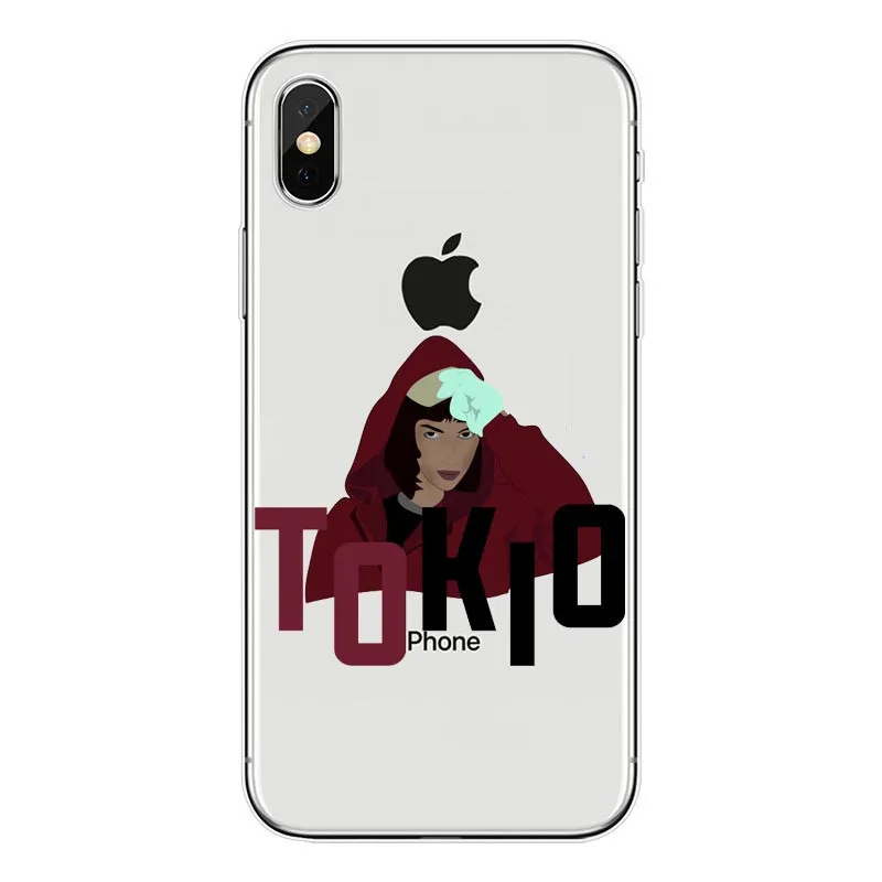 Salvador Dali Movie Money Heist The House of Paper La Casa De Papel Soft TPU Case For iPhone11 Pro Max X XR XS 8 7 6 Plus 5 | Мобильные