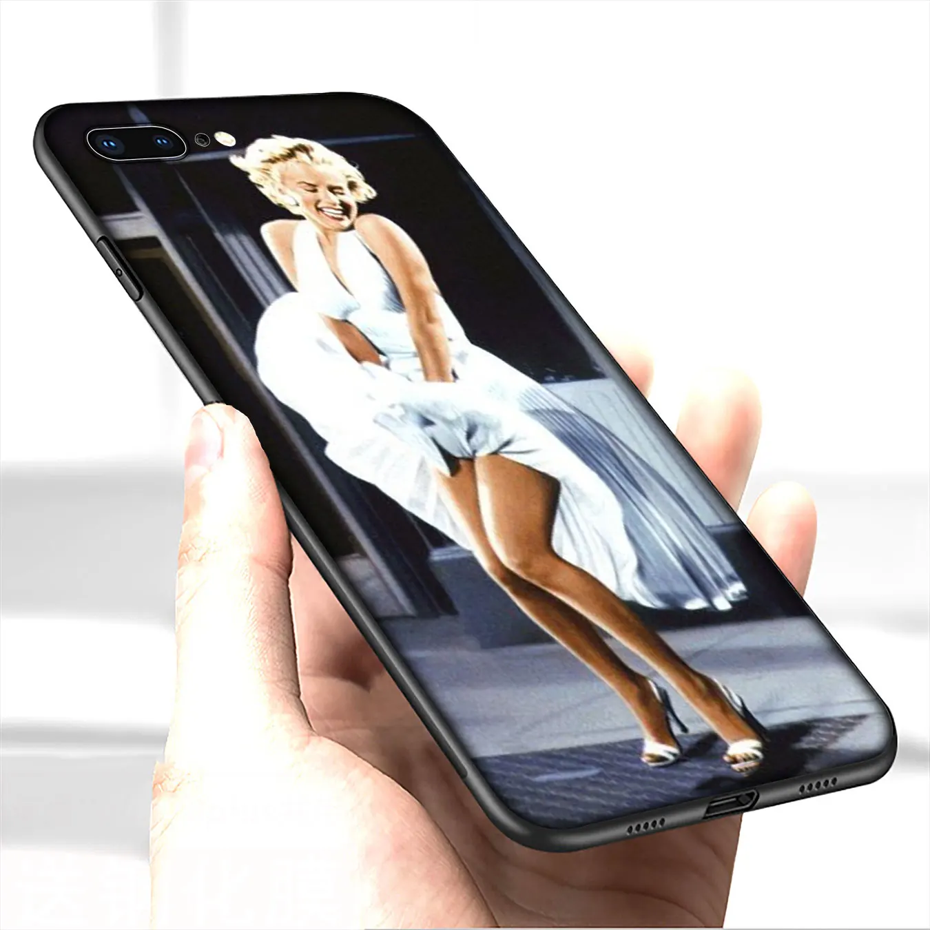 Мягкий силиконовый чехол IYICAO для телефона Мэрилин Монро iPhone 12 Mini XR X XS 11 Pro Max 5 5S SE 6