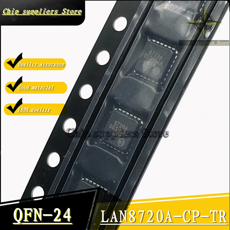 5 шт.-10 шт. // LAN8720A-CP-TR QFN-24 QFN24 LAN8720A Ethernet-трансивер Nwe тонкие материалы 100% качество |
