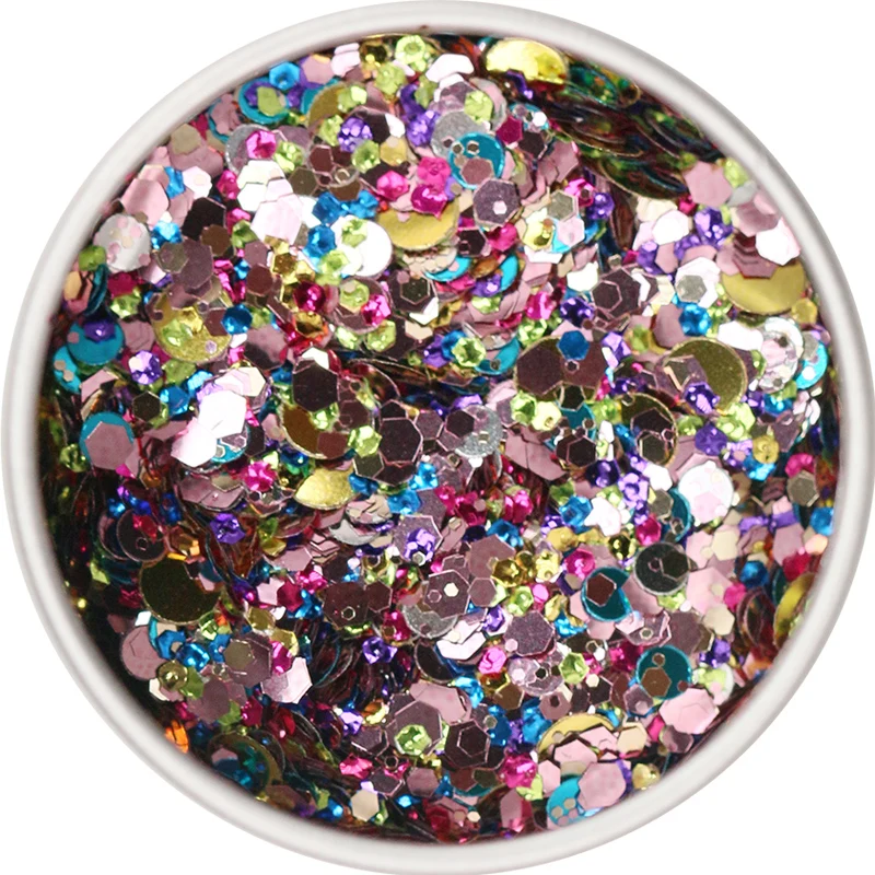 Светильник с золотым шампанским металлическим блеском шестигранный микс для