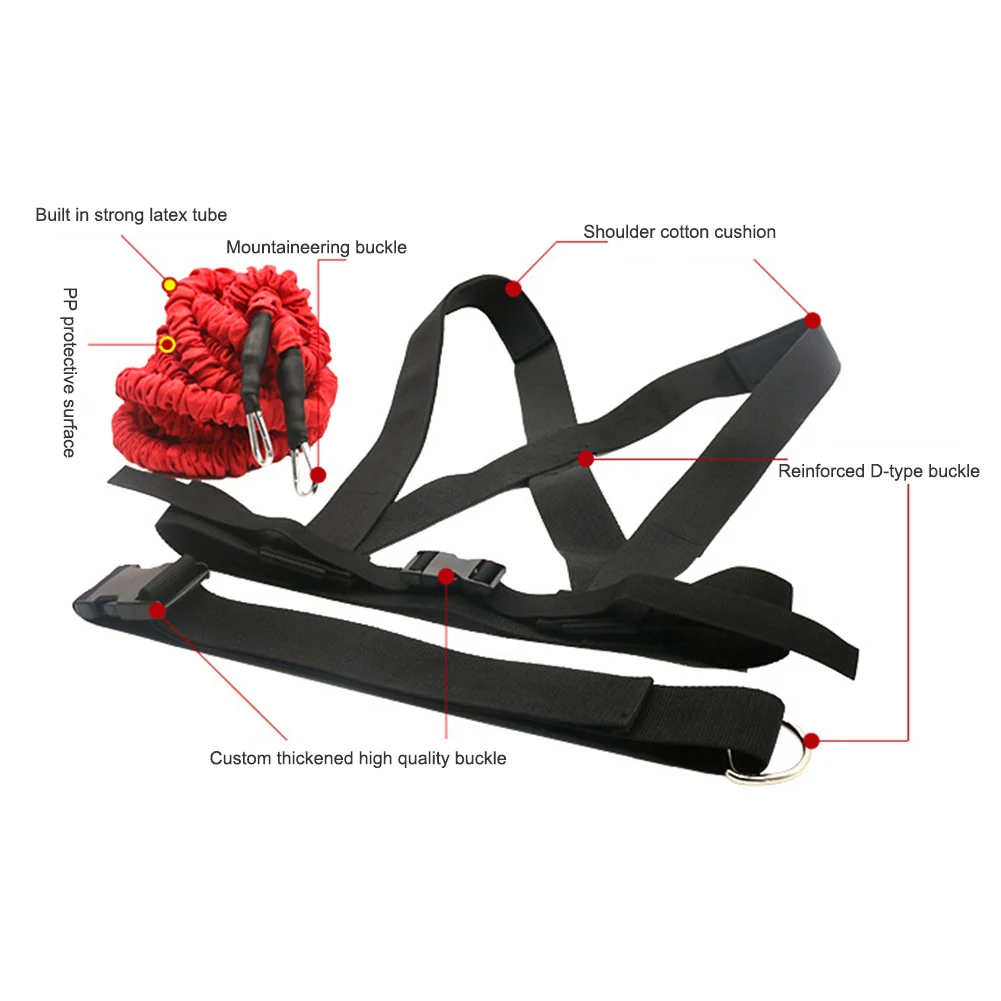 

1 Set Double Resistance Band Training Pull Rope Running Fitness Gym Equipment for Effective Working-out Accessories