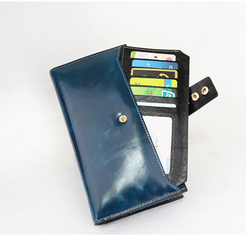 2020 new 8-color leather wallet RFID leather lovers wallet 17 cards large capacity men's long leather wallet