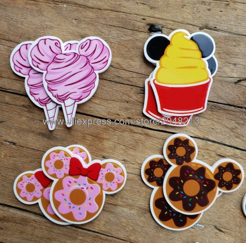 

50pcs 1.2inch Cute Mouse Snacks food Planar Resin Resin Flatback Embellishment For DIY Bows