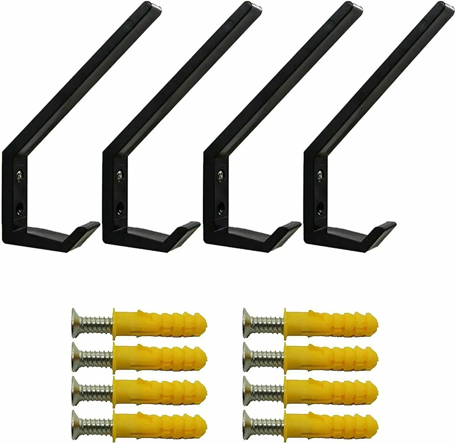 

4x Motorcycle Helmet Hook Jacket Hanger Keys Bag Holder Wall Mount Cloth Display