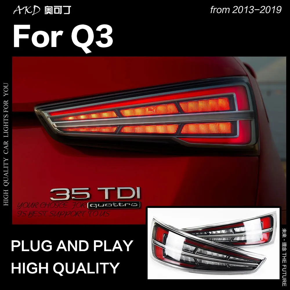 Автомобильный Стайлинг для Audi Q3 задсветильник 2013 2019 обновление Новый