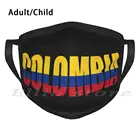 Флаг Колумбии для взрослых и детей, Противопыльный шарф сделай сам, маска Колумбийская, Колумбийская, Богота, Южная Америка, флаг страны
