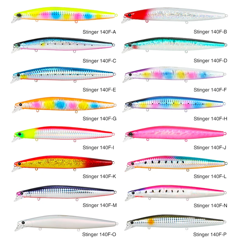 TSURINOYA Ultra Long Casting Floating Minnow STINGER DW115 140mm 24g Tungsten Weight Sea Bass Fishing Lure Saltwater Hard Bait