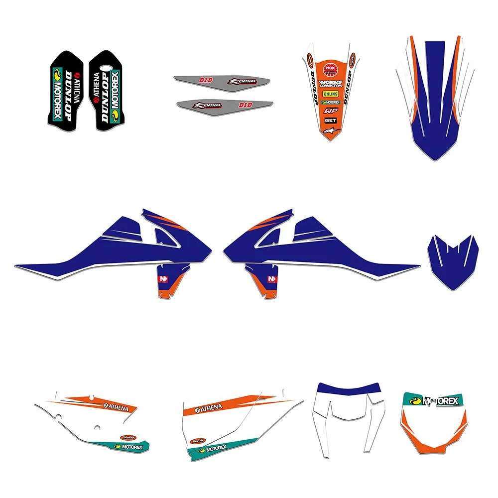 Полностью графические наклейки для мотоцикла наборы KTM 125 150 250 350 450 SX SXF 2016 2018 XC XCF