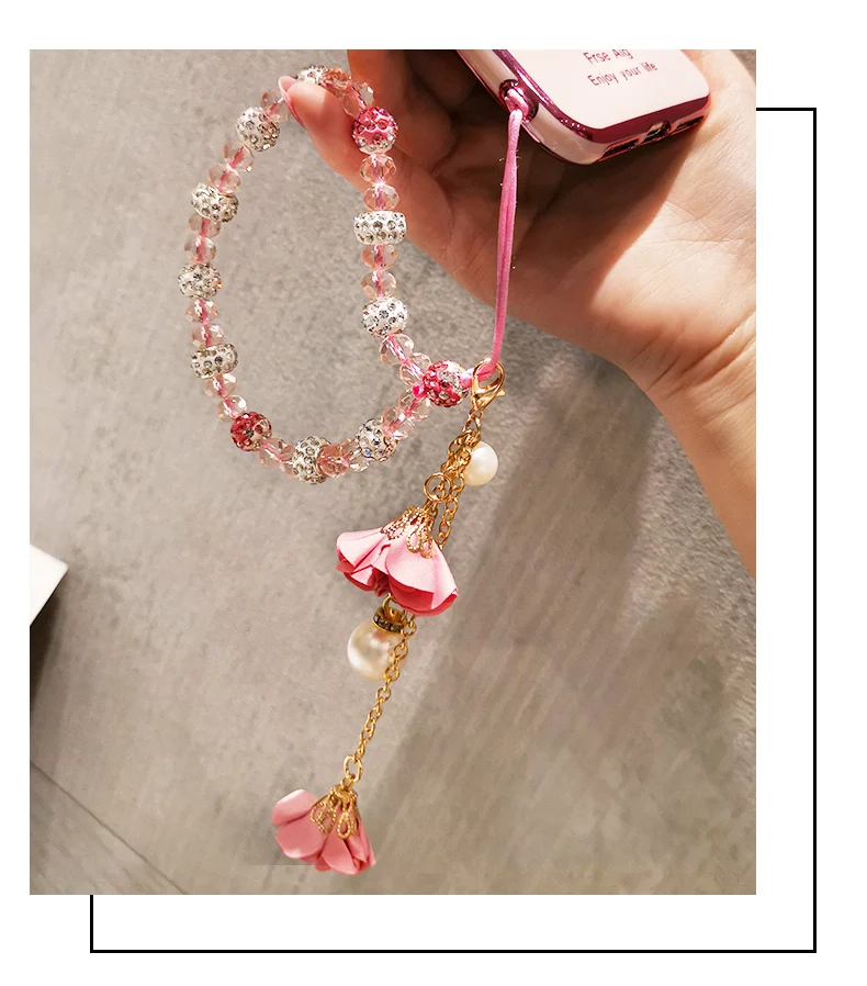 

Anti-lost lanyard Flowers Pendant Mobile Phone Straps Mobile phone ornaments Mobile phone accessories