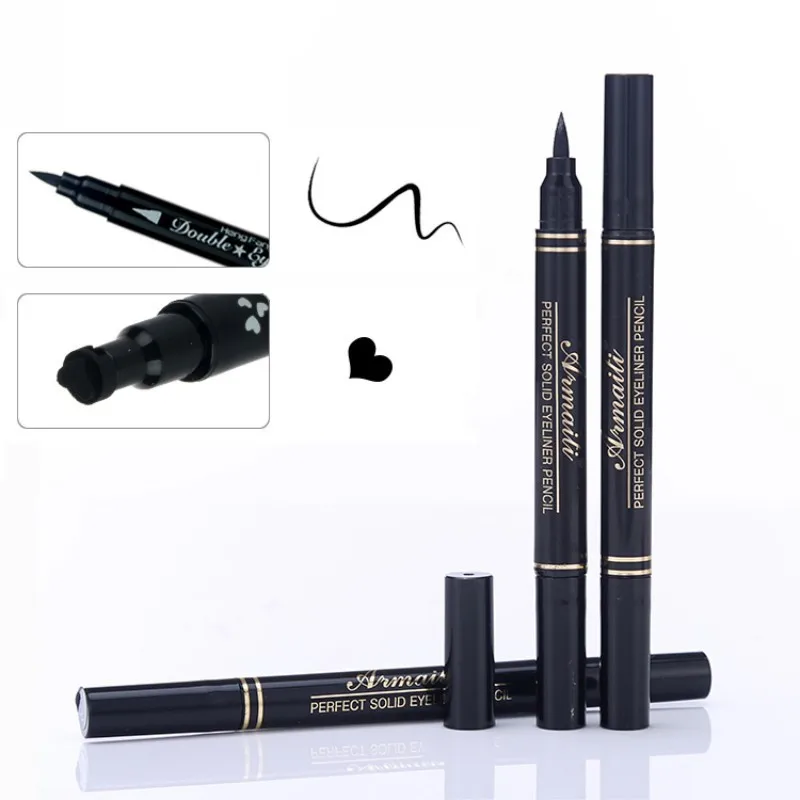 1 шт 8 г двойная головка маркер печать Ручка жидкая подводка для глаз стильный