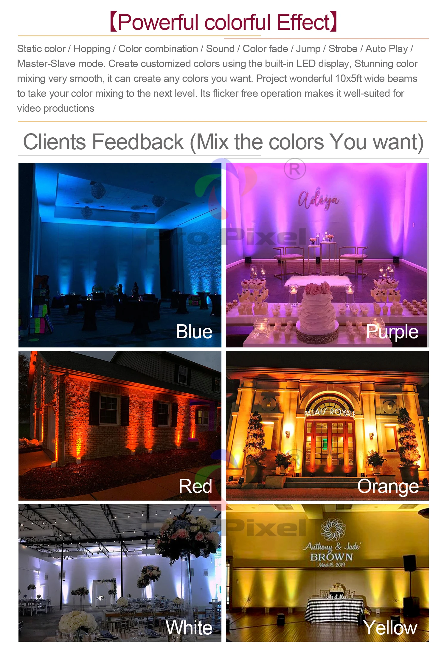 12 шт. беспроводной сценический светильник с аккумулятором Power RGBWA UV 6 в 1