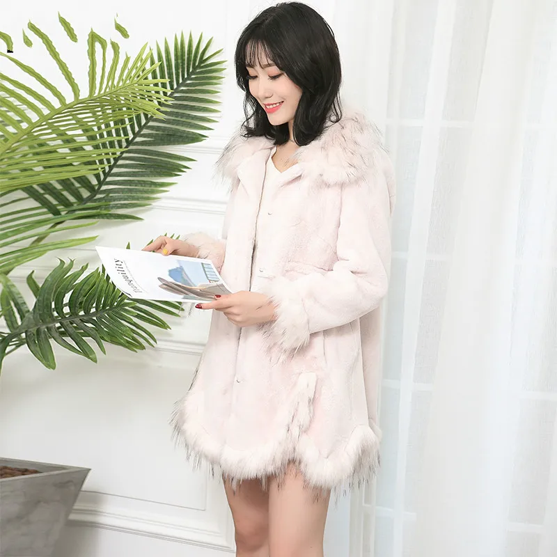 Autumn Winter Coat Women Clothes 2020 Vintage Warm Long Tops Faux Fox Fur Female Jacket Plus Size Fourrure Femme ZT4778 | Женская одежда