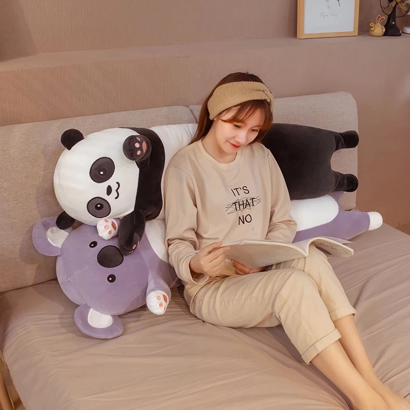 

1pc 70-130CM Cute Panda Koala Plush Toys kawaii Stuffed Soft Long Pillow Dolls for Baby Girls Sleeping Cushion Birthday Gift