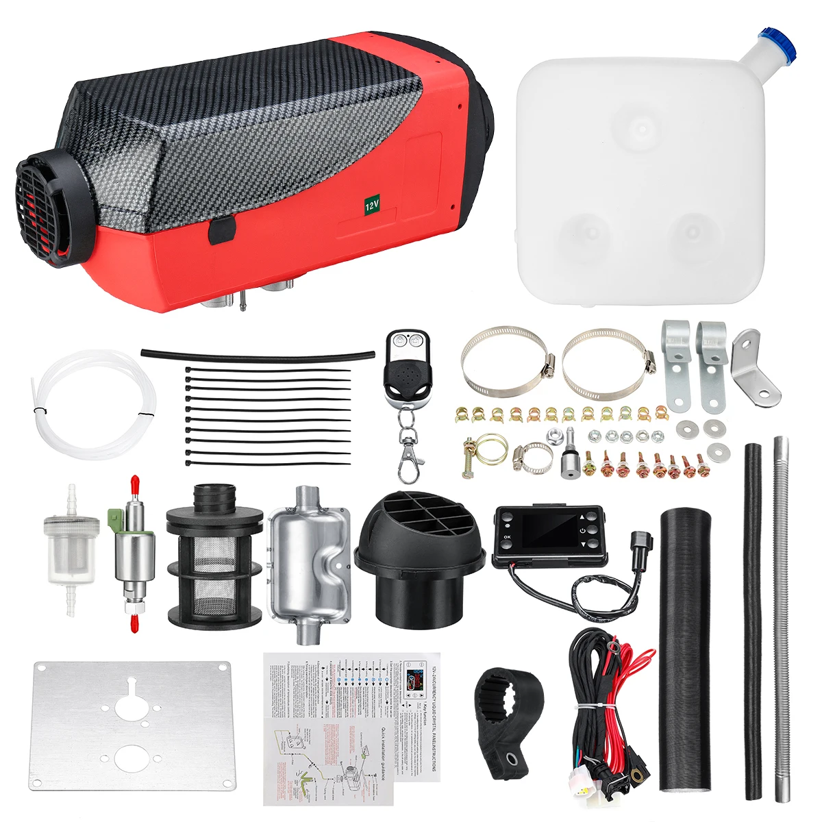 Автомобильный обогреватель 12 в 5000 Вт с узором углерода воздушный дизельный