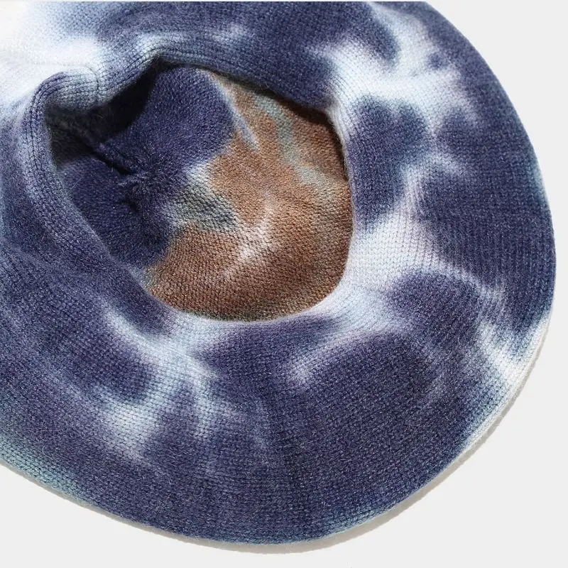 Тай-дай насыщенные цвета сохраняющие тепло модные береты определённых героев