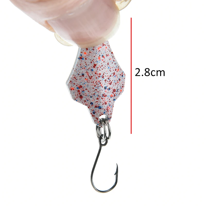 

Metal Spinner Spoon Fishing Lure Hard Baits Sequins Noise Paillette with Hook Tackle