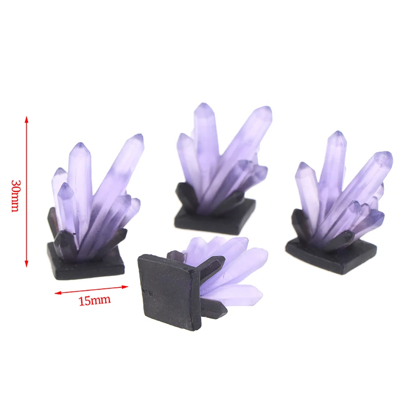 

1/3pcs 1:12 Dollhouse Miniature Amethyst Ornaments Home Furnishings Doll House Decor Accesssories New