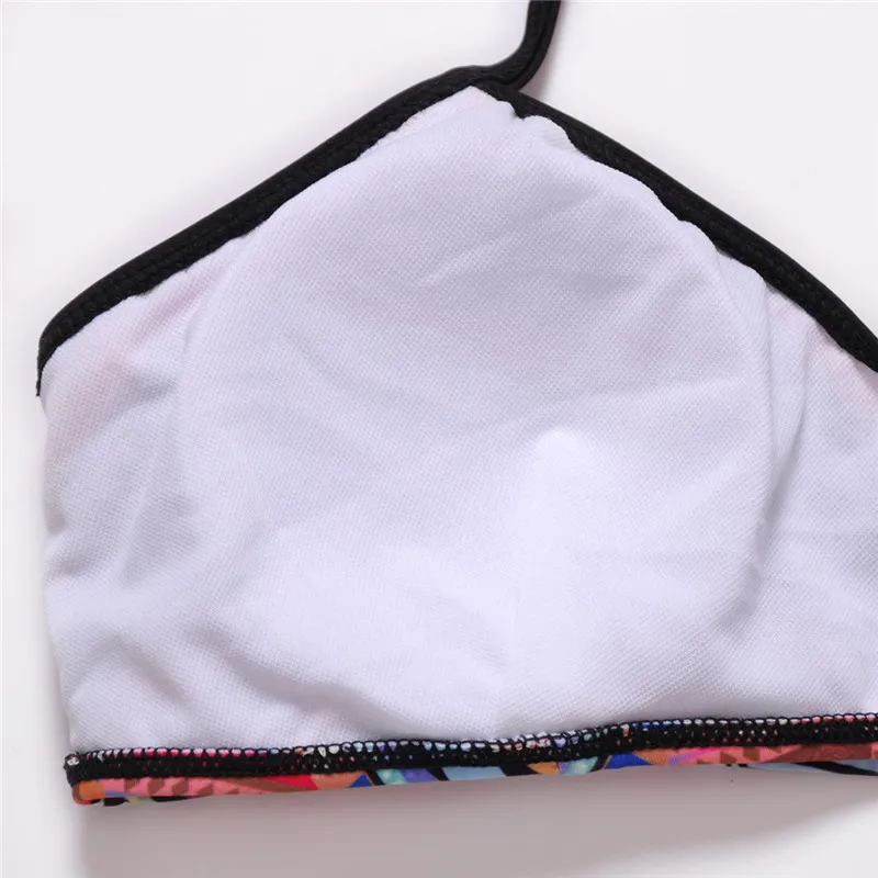 

Fashion Summer Holiday Swimwear Women Bathing Suit Push-Up Padded Bra Printed Bikini Set