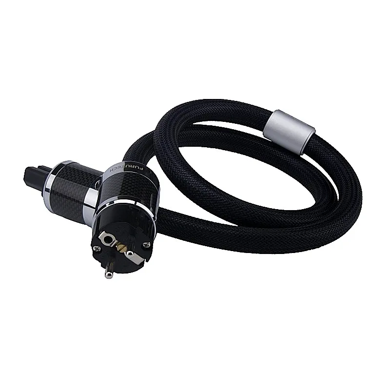

FURUTECH EU/US AC power PS-950-18 Alpha-OCC Conductor Carbon Fiber Flagship Fever Upgrade Power Cord AC Power Cable Version