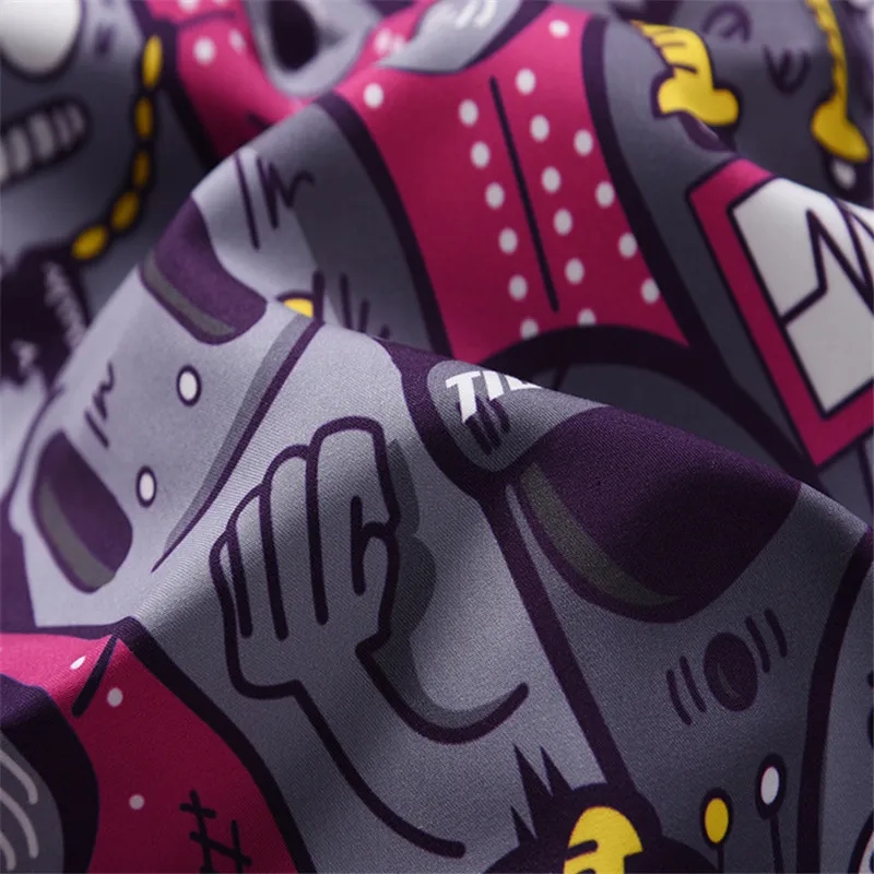 

RUELK 2020 Summer Men Surf Board Ghost Print Swimwear Swimming Beachwear Belt Jogging Running Quickk Dry Plus Size Beach Shorts