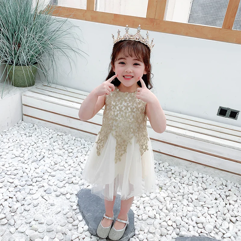 2020 summer new children's clothing little girl sweet sleeveless dress kids clothes cute casual style gauze princess | Детская