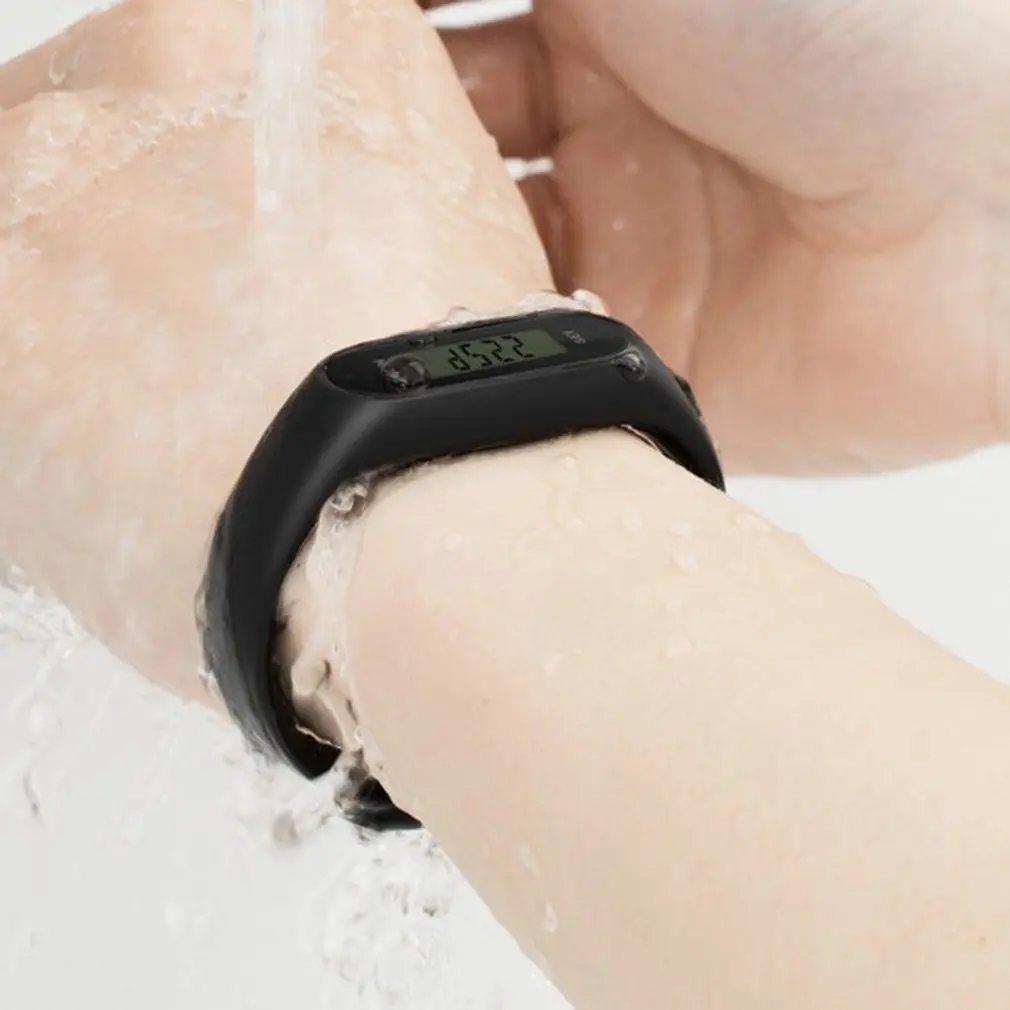 GENBOLI Спорт на открытом воздухе силиконовый шагомер для женщин и мужчин