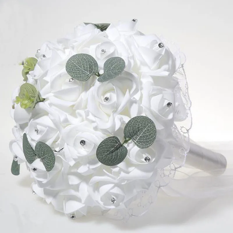 Искусственный Букет невесты розы свадебный букет для подружек Свадебный