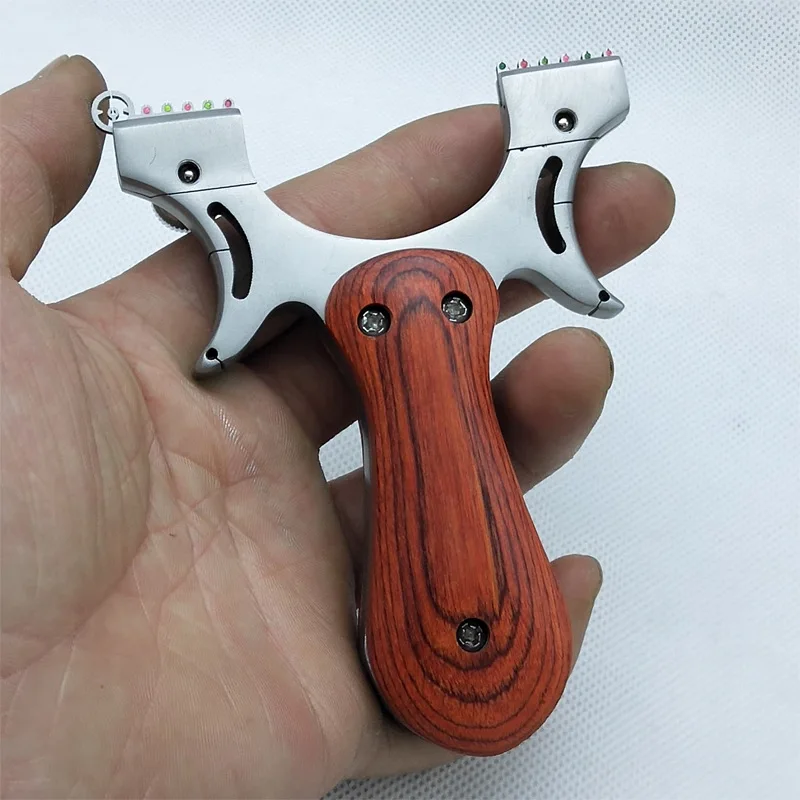

Powerful Slingshot Hunting High Quality Stainless steel Rubber Band Outdoor High Precision Shooting Slingshot