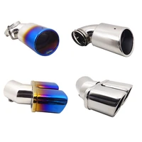 car double wall double tilted point entrance exhaust pipe for nissan qashqai haima s5 vehicle rear tail decoration mufflers