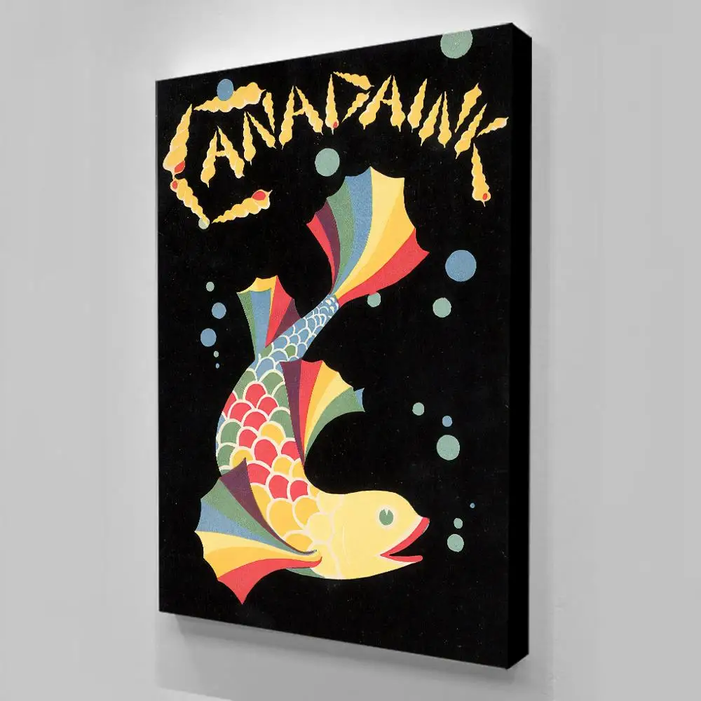 Настенный живописные холст картины роспись рыбы Плакаты Печать на холсте