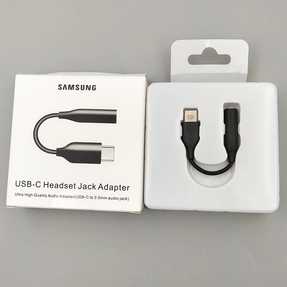 Оригинальный кабель для наушников SAMSUNG 3 5 с разъемом типа C USB на мм AUX адаптер Samsung