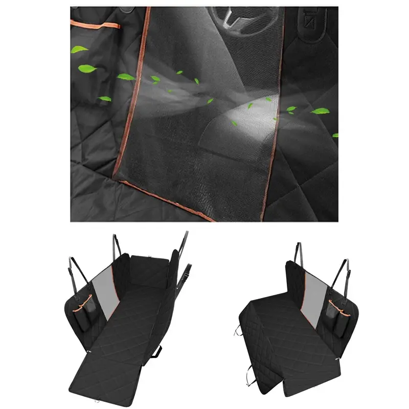 

Dog Car Seat Cover Waterproof Pet Dog Travel Mat Mesh Dog Carrier Car Hammock Cushion Protector With Zipper and Pocket