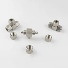 Тройник 3 способа 681012 мм OD полиуретановая трубка пневматический быстроразъемный соединитель из нержавеющей стали для шланга 304