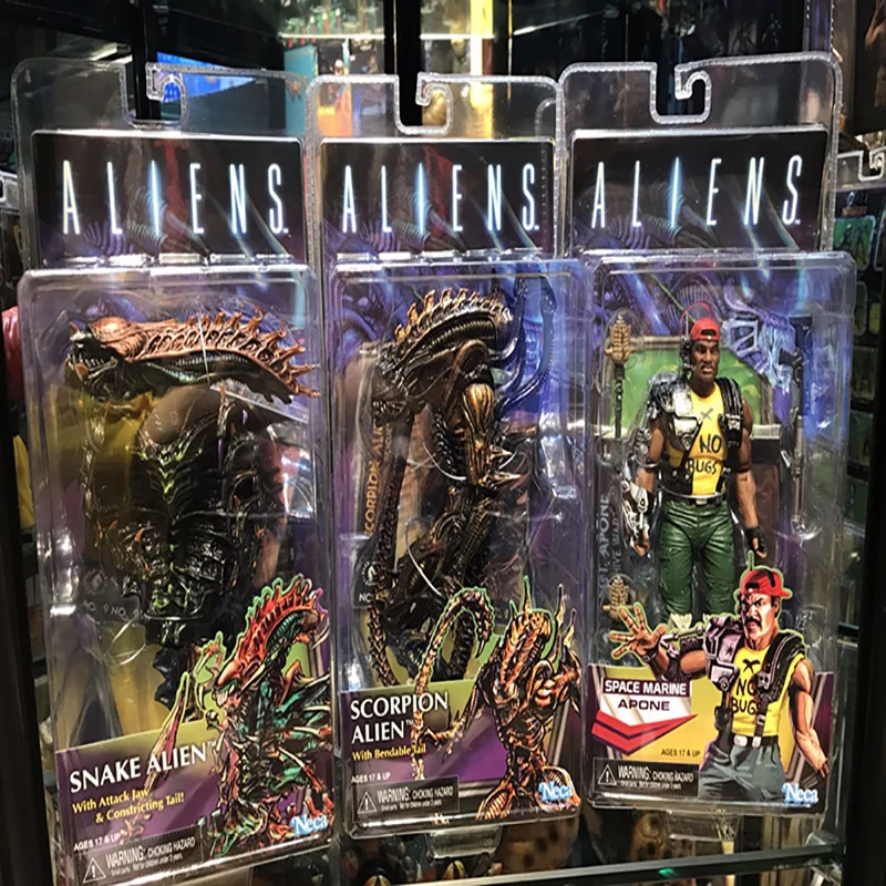 Серия NECA 13 Aliens Scorpion Snake Alien Sgt Apone Kenner экшн фигурка модель игрушки кукла для
