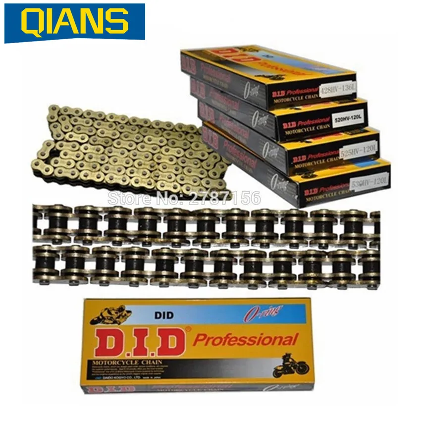 Горячая Распродажа высококачественные цепи для мотоциклов 428 DID уплотнительное