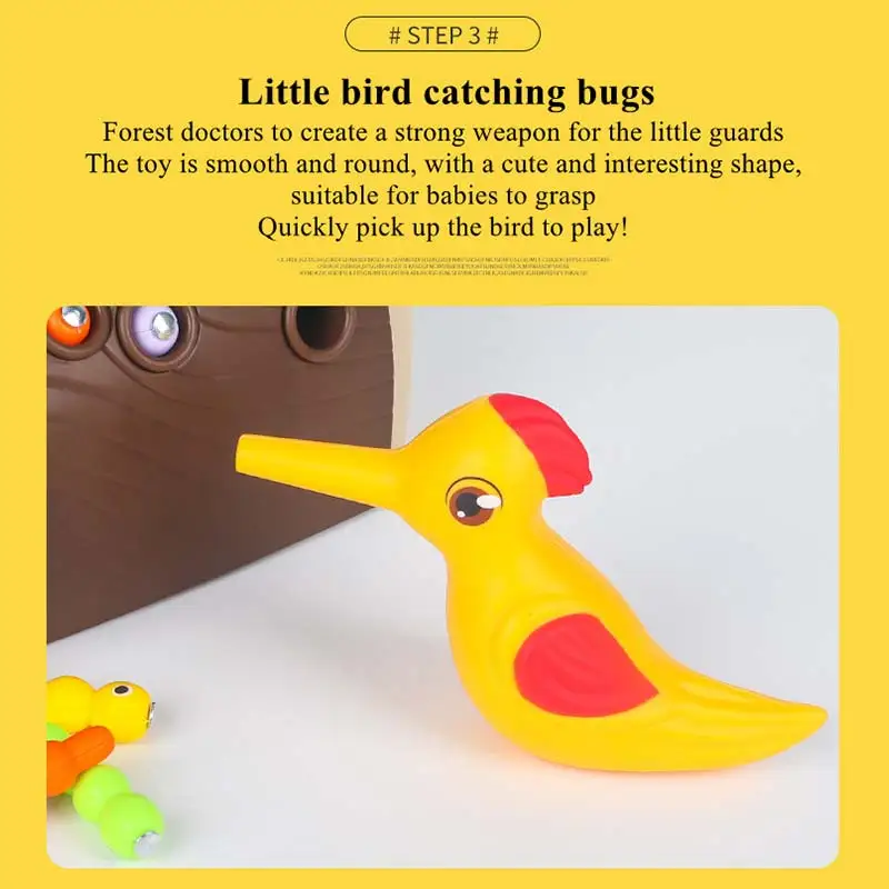 Детский игрушечный набор поймать червя Магнитная игра для кормления животных