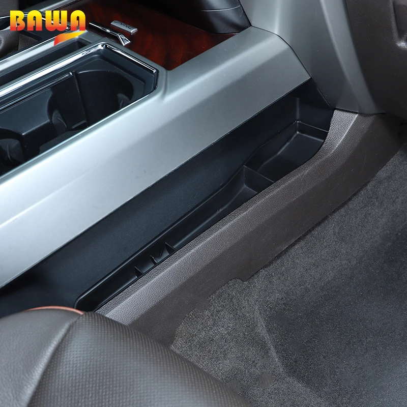 Купить Автомобильный ящик для хранения передач BAWA для Ford F150 2015 Up, многофункциональный органайзер для хранения для Ford F150 2015 -2021, автомобильные аксес...