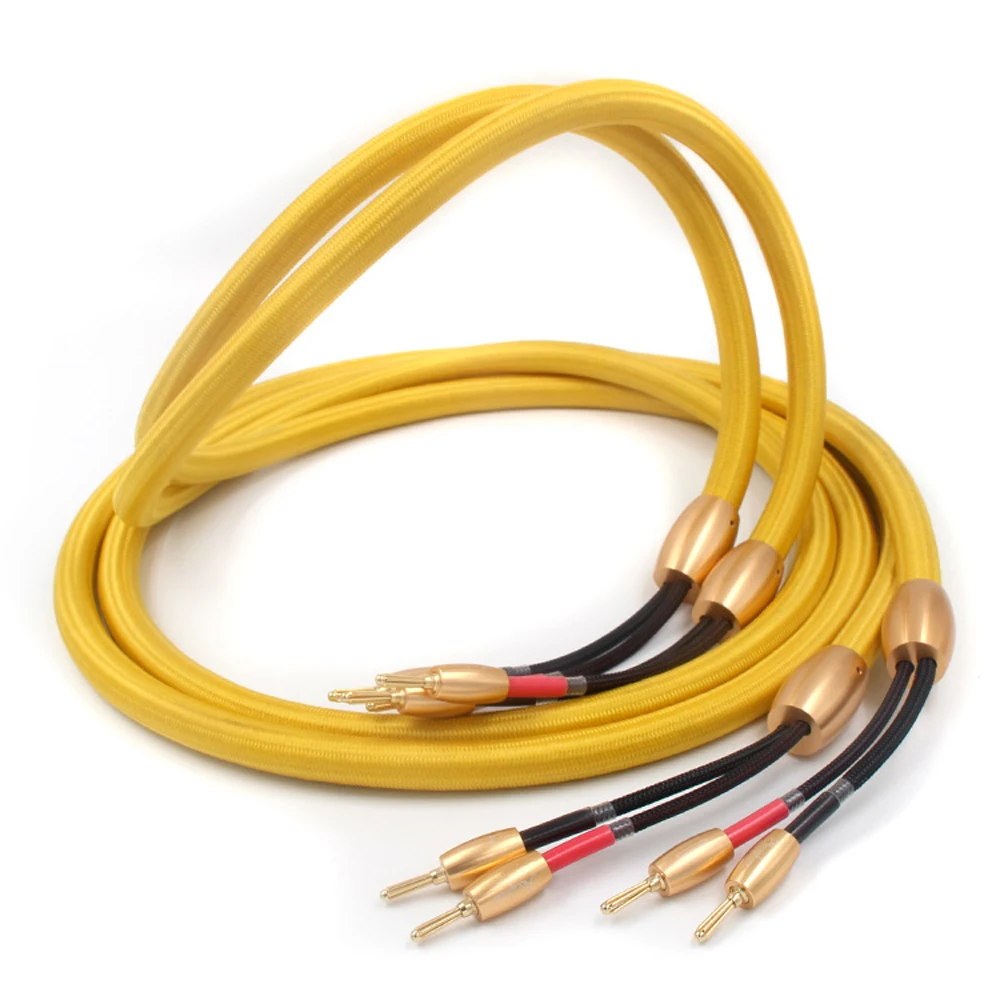 Кабель для динамика Hi Fi с позолоченным штекером 24 к|speaker cable|audio speaker cableloudspeaker cable |