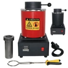 Бесплатная доставка!! Печь для плавления металла со светодиодный ным дисплеем, 2 кг, 110 В, 220 В