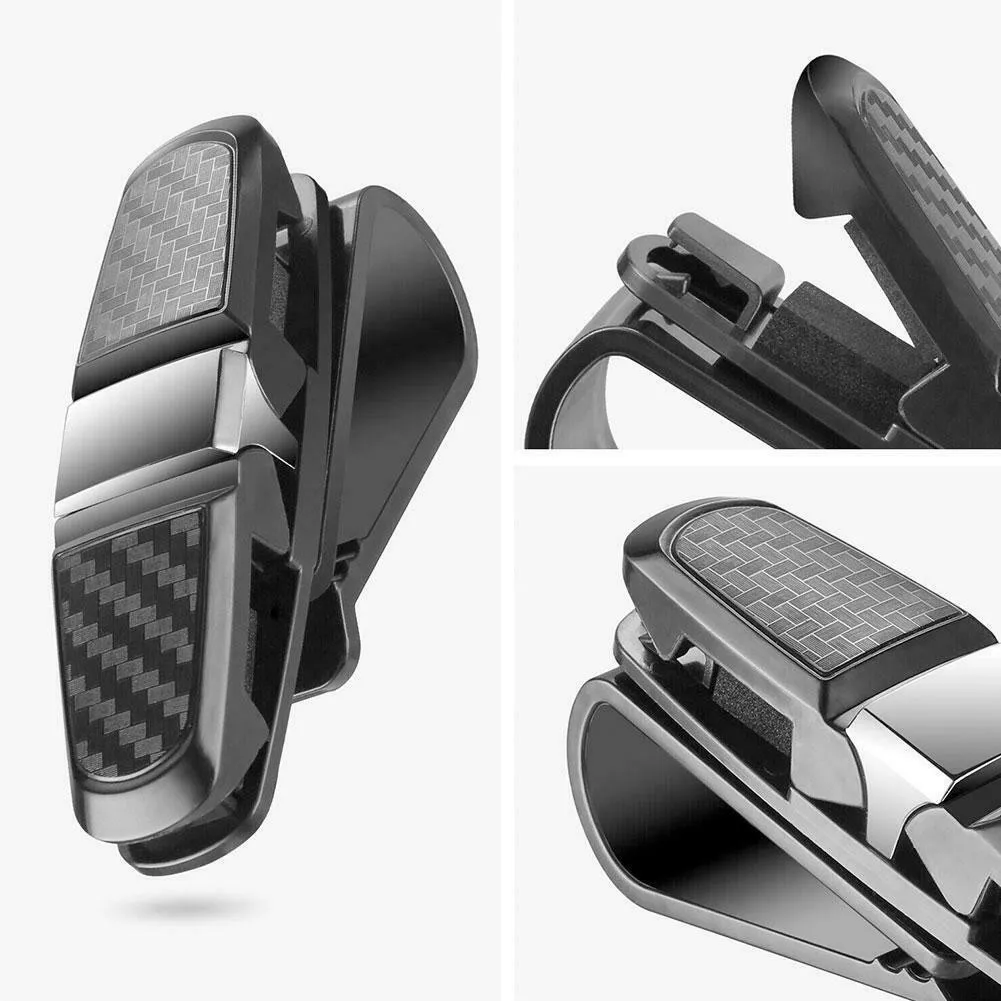 

9.8 X 4.3 Cm Card Holder Clip Black+Sliver High Quality Universal Accessories